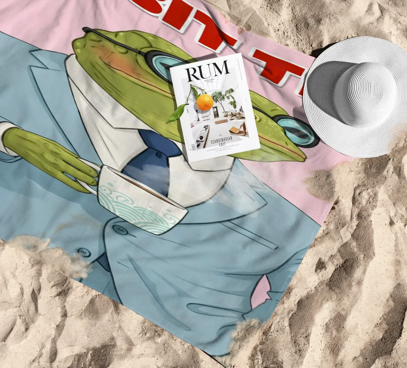 tempo di ribbit telo mare da sunflower