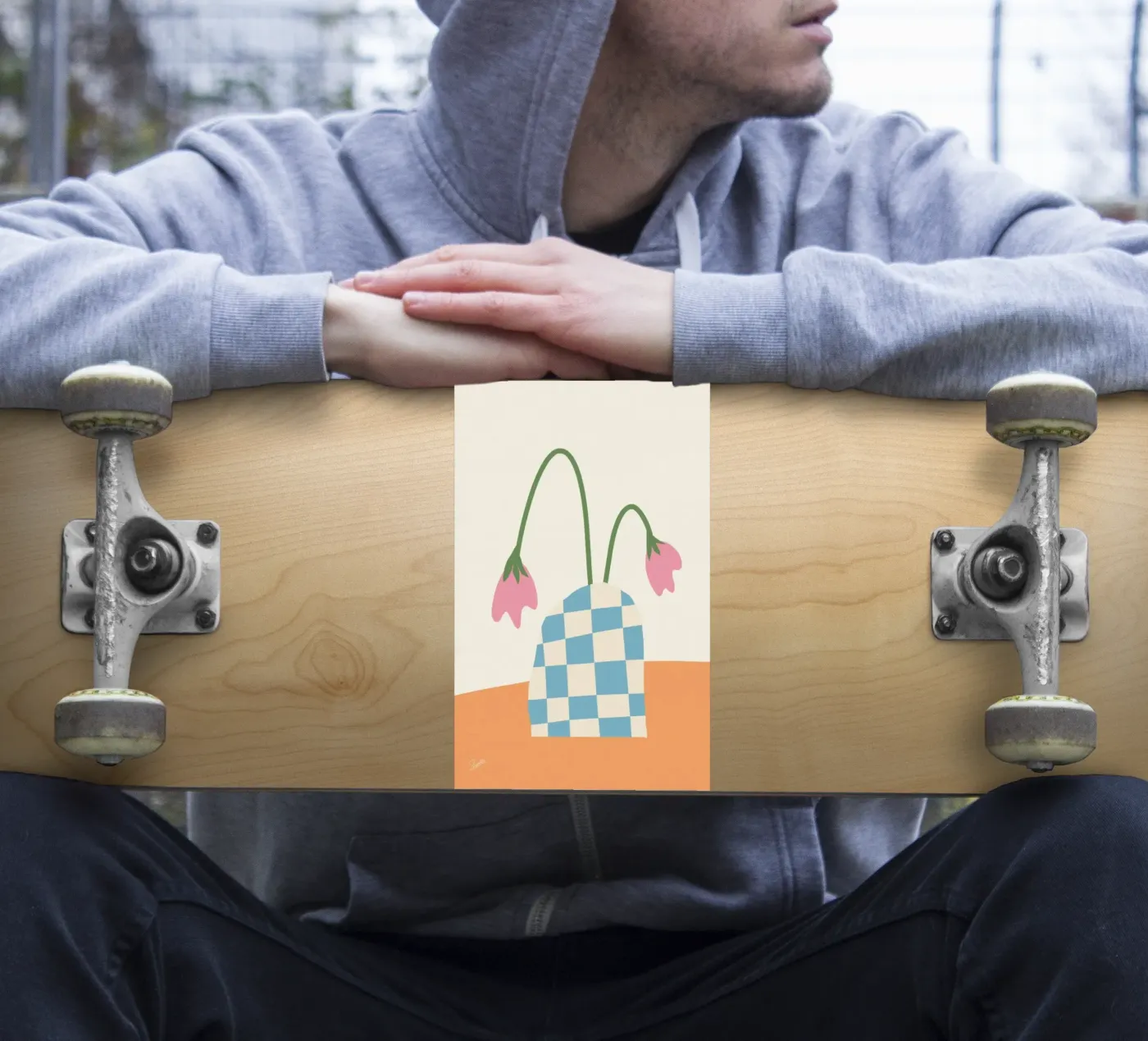 Rustige bloei sticker van zeriayam arts