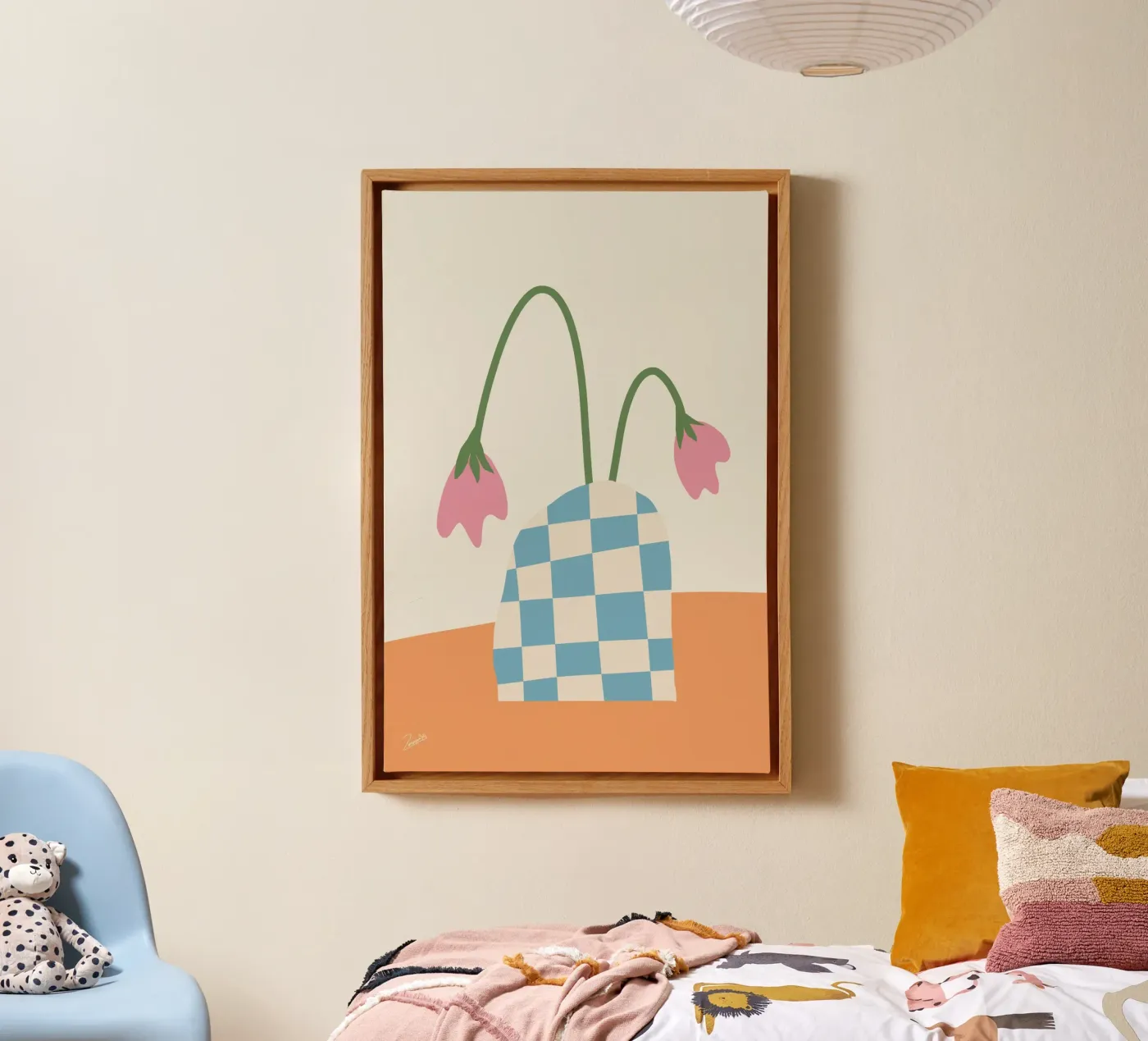 Fiore tranquillo tela da zeriayam arts