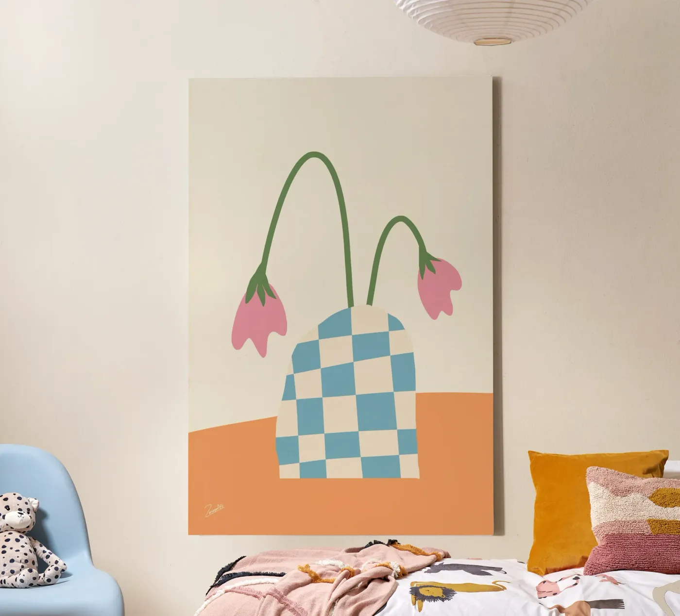 Fiore tranquillo tela da zeriayam arts