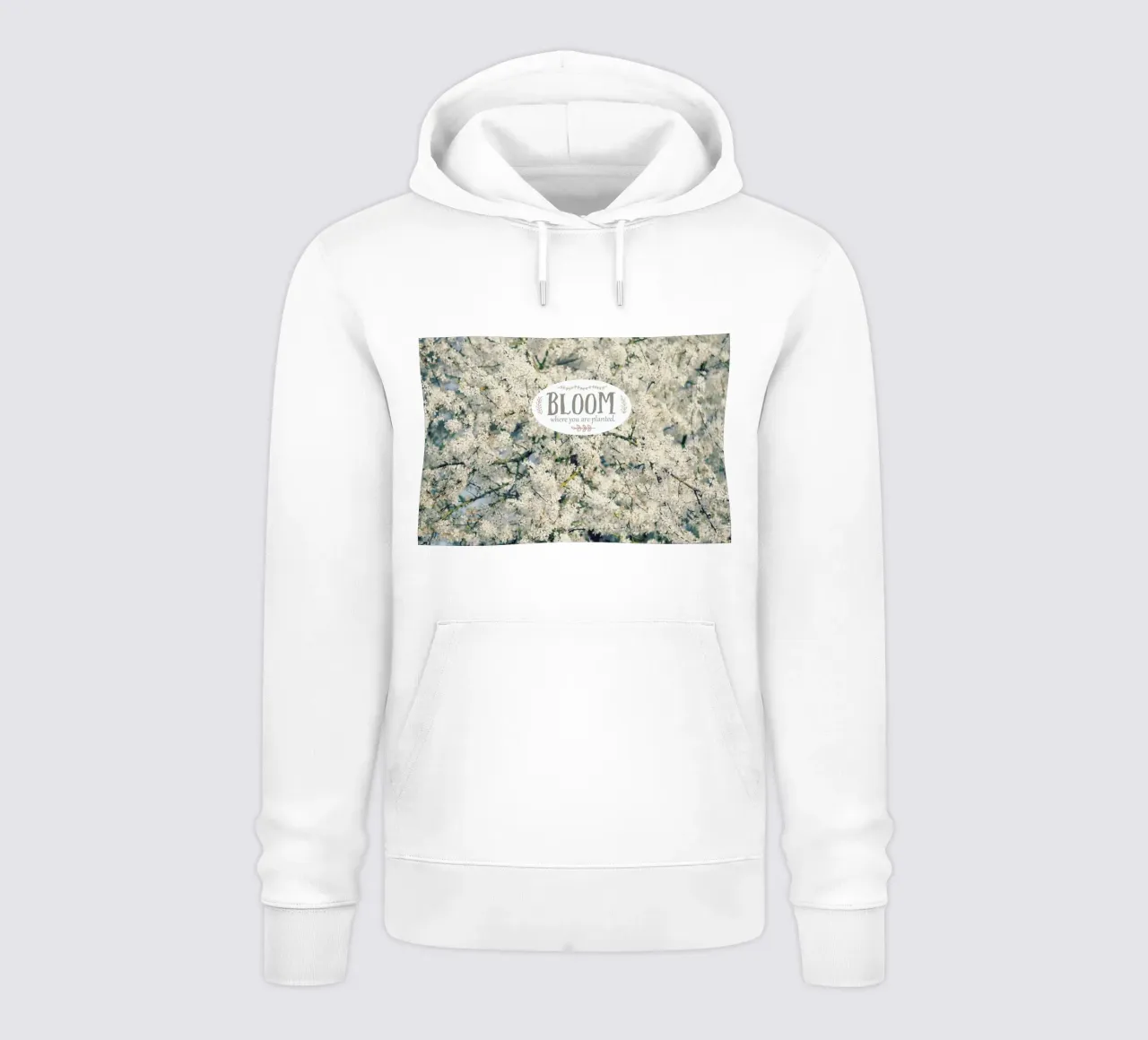 Bloom Where Hoodie von Robin Delean