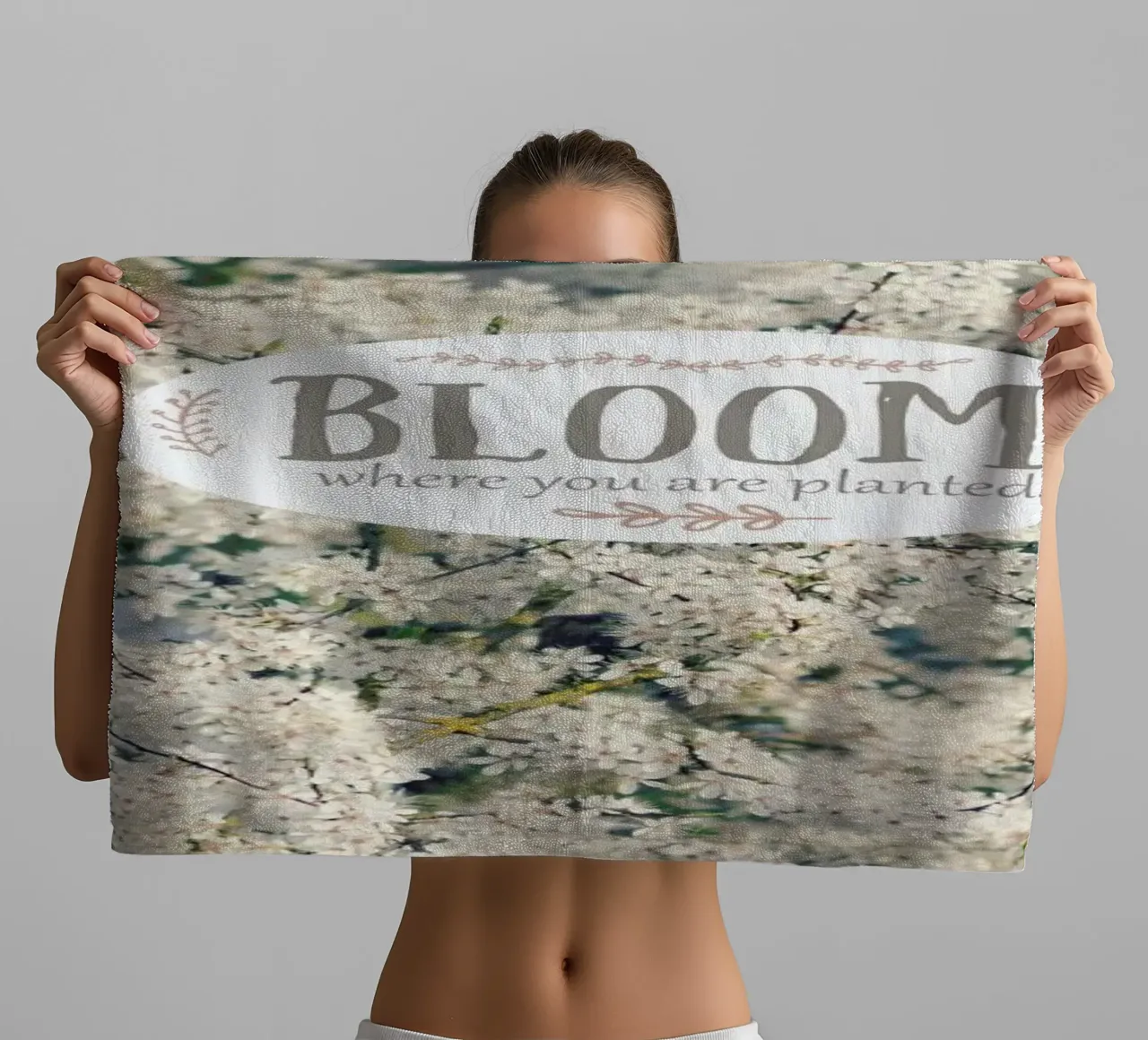 Bloom Where asciugamano da bagno da Robin Delean