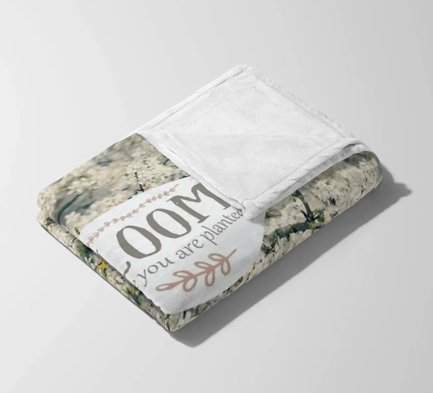 Bloom Where fleecedeken van Robin Delean