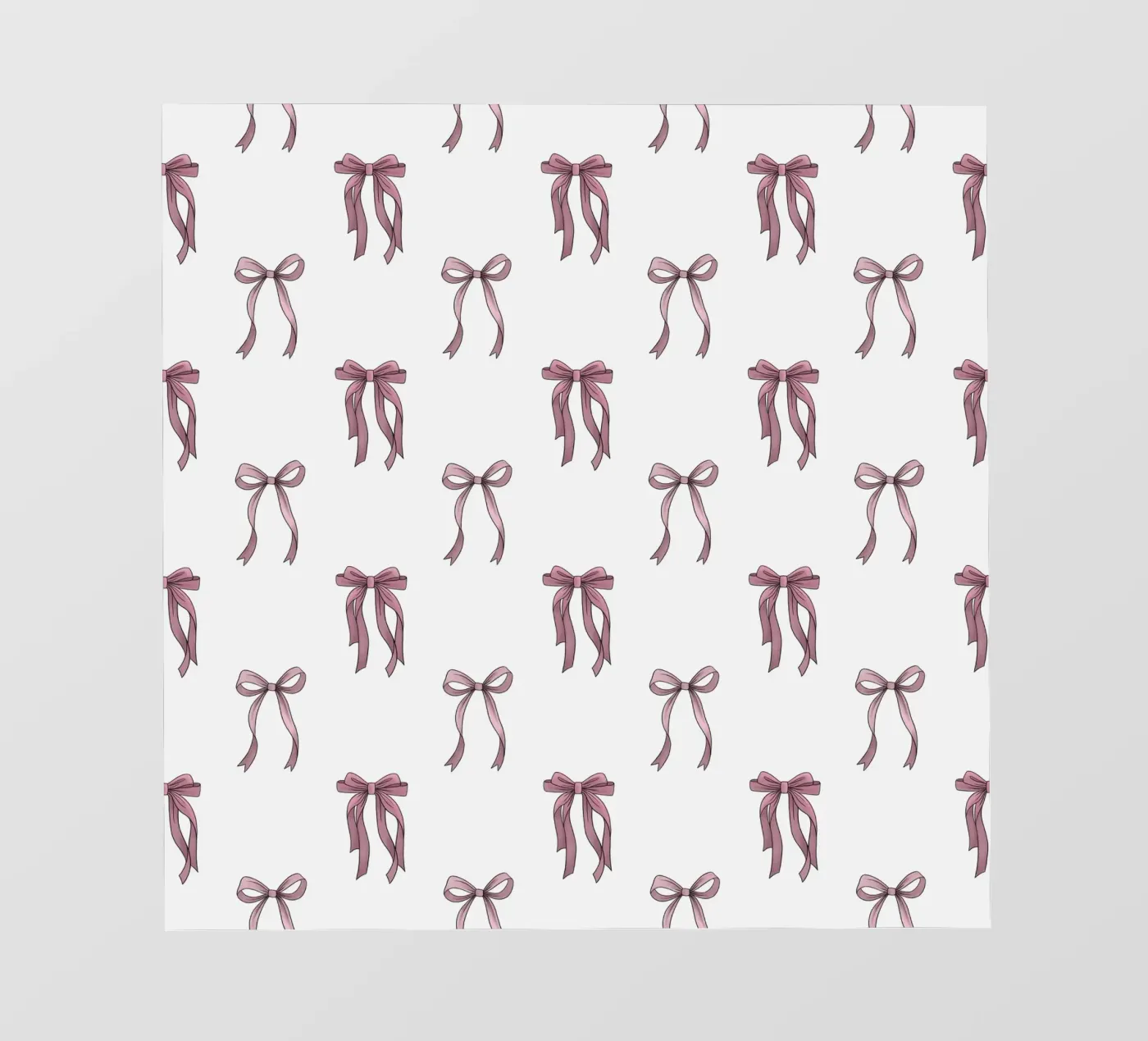 Coquette Bow pattern fotobehang van Vivi Nicolin