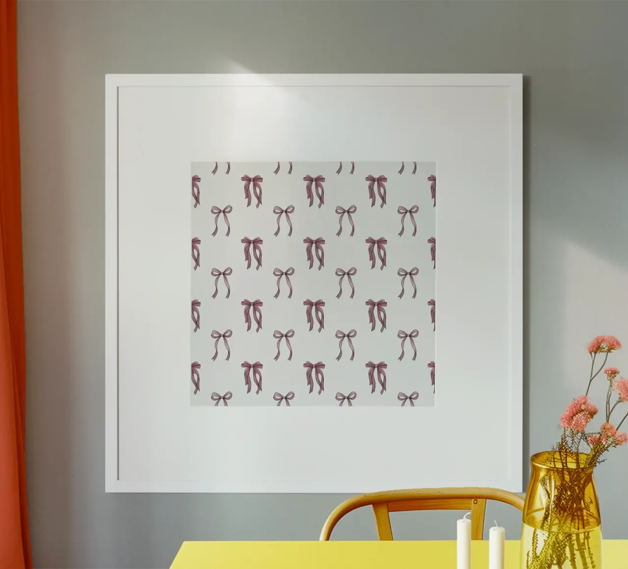 Coquette Bow pattern poster da Vivi Nicolin