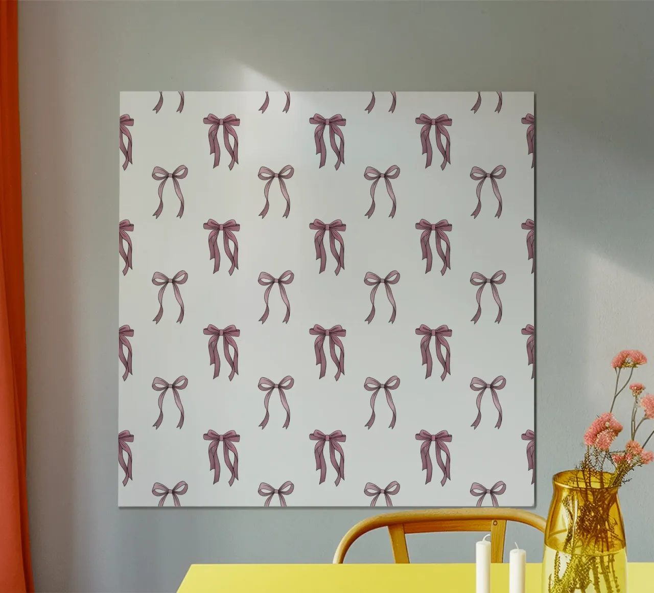 Coquette Bow pattern poster da Vivi Nicolin