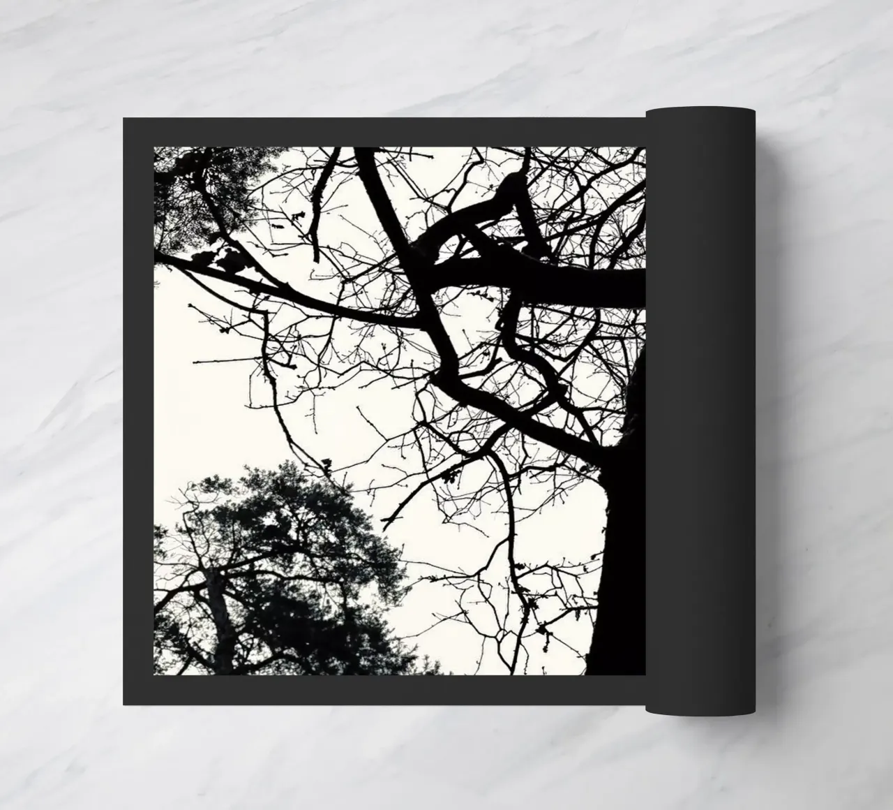 Winter tree doormat by SaraRosenbaum