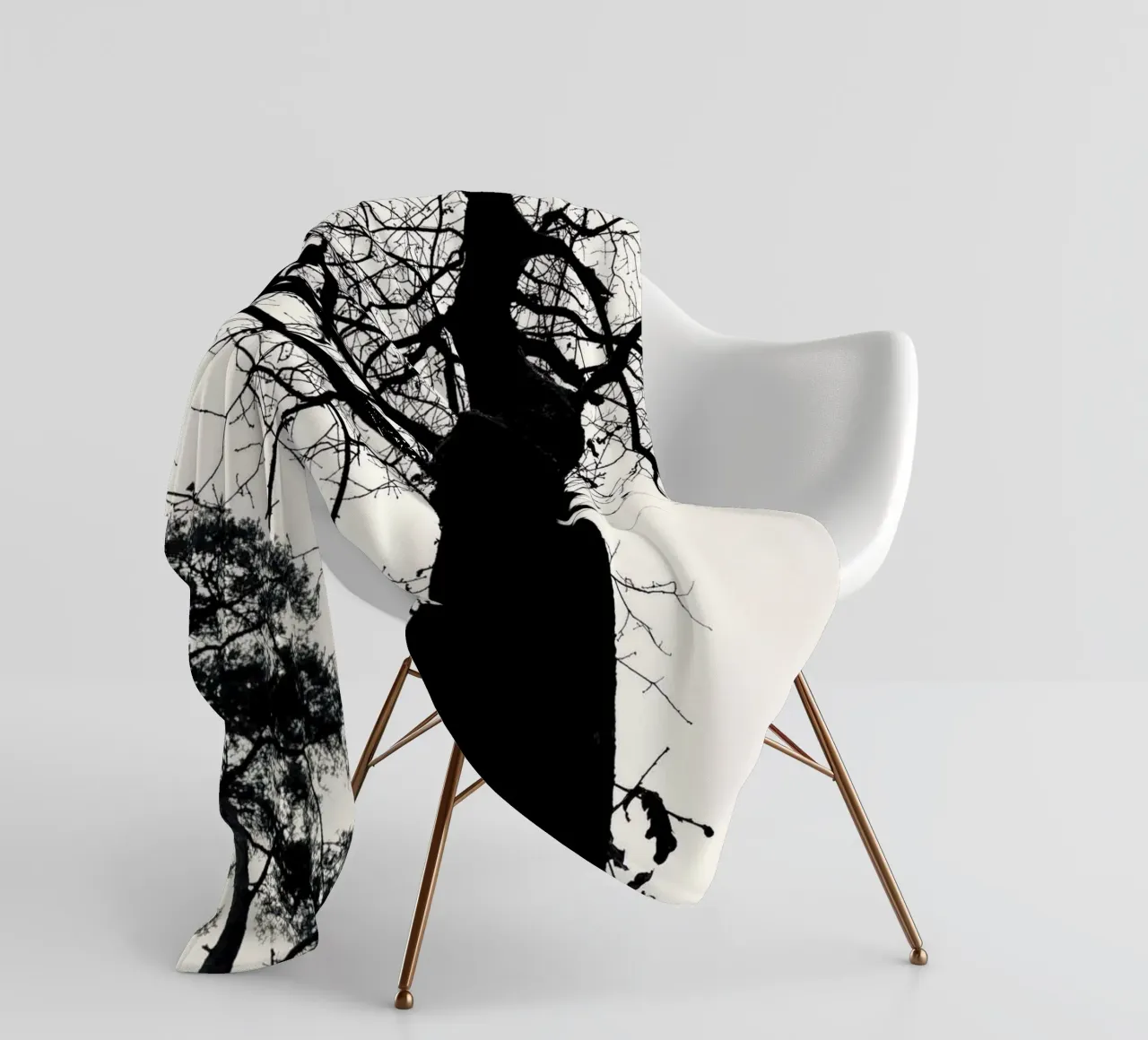 Winterbaum Fleecedecke von SaraRosenbaum