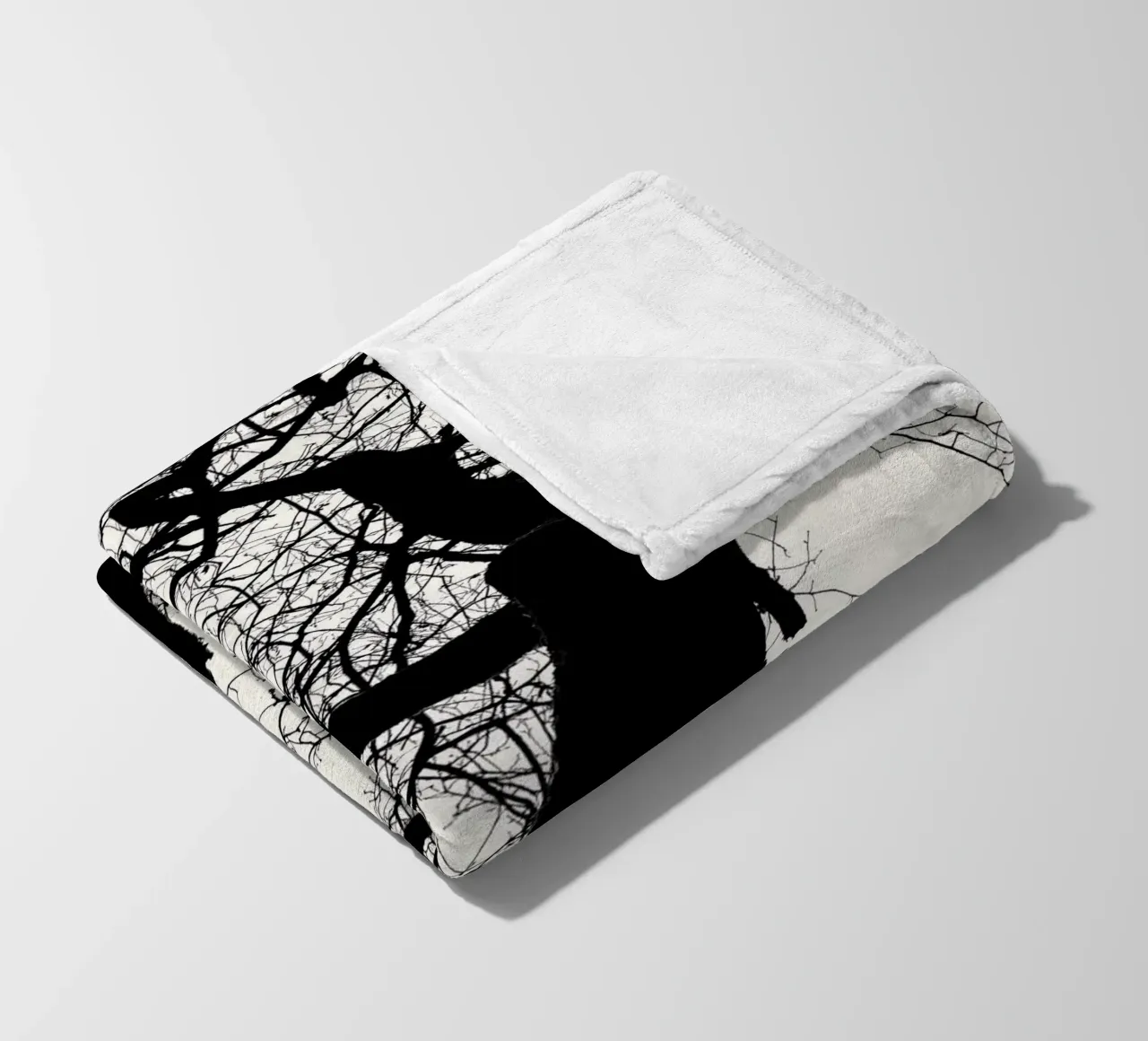 Winterbaum Fleecedecke von SaraRosenbaum