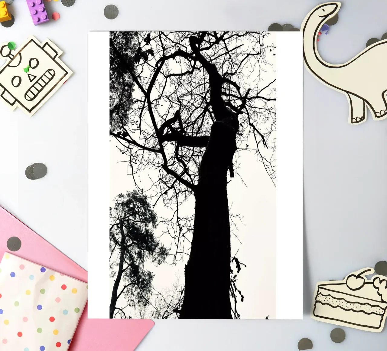 Winter tree sticker sheet by SaraRosenbaum