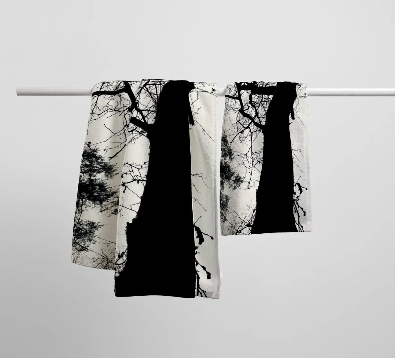 Winter tree towel by SaraRosenbaum