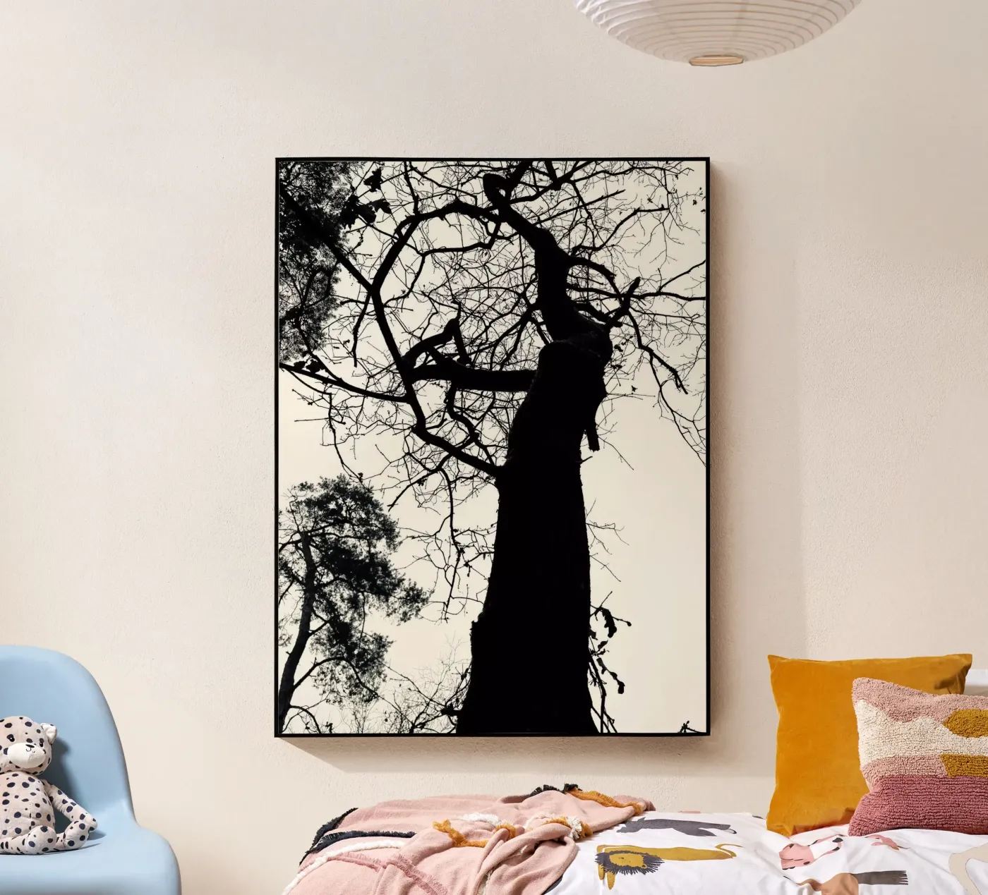 Winterboom acryl van SaraRosenbaum