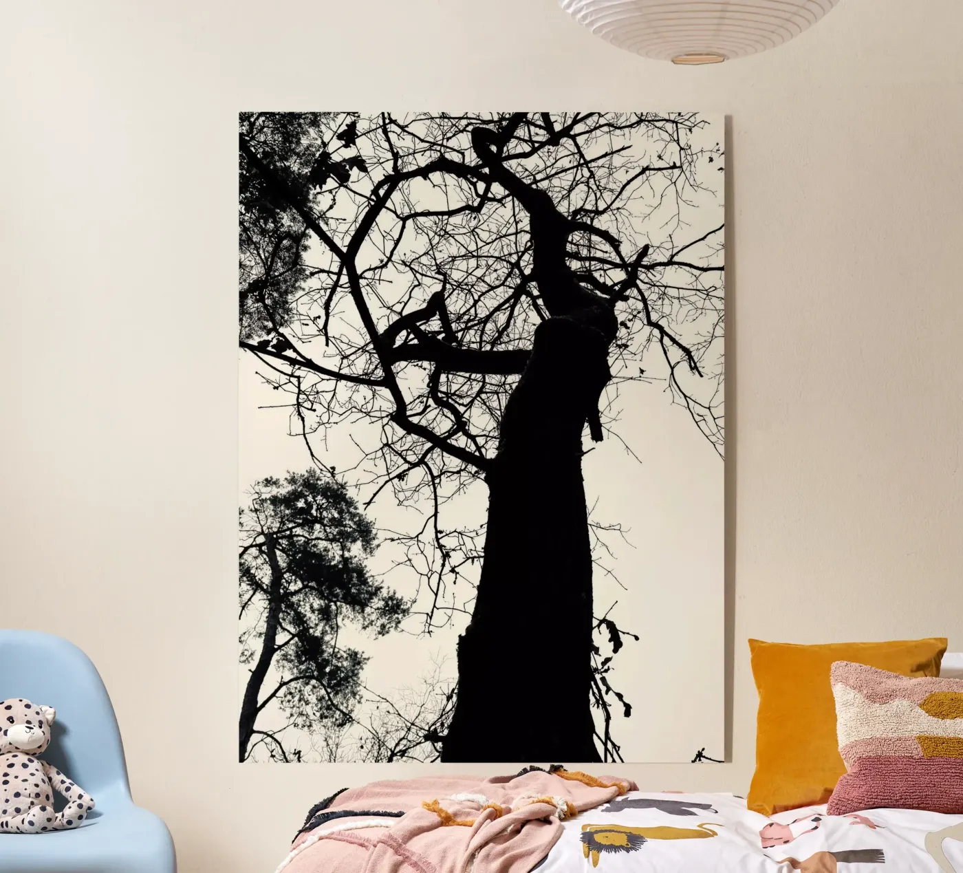 Winterboom acryl van SaraRosenbaum