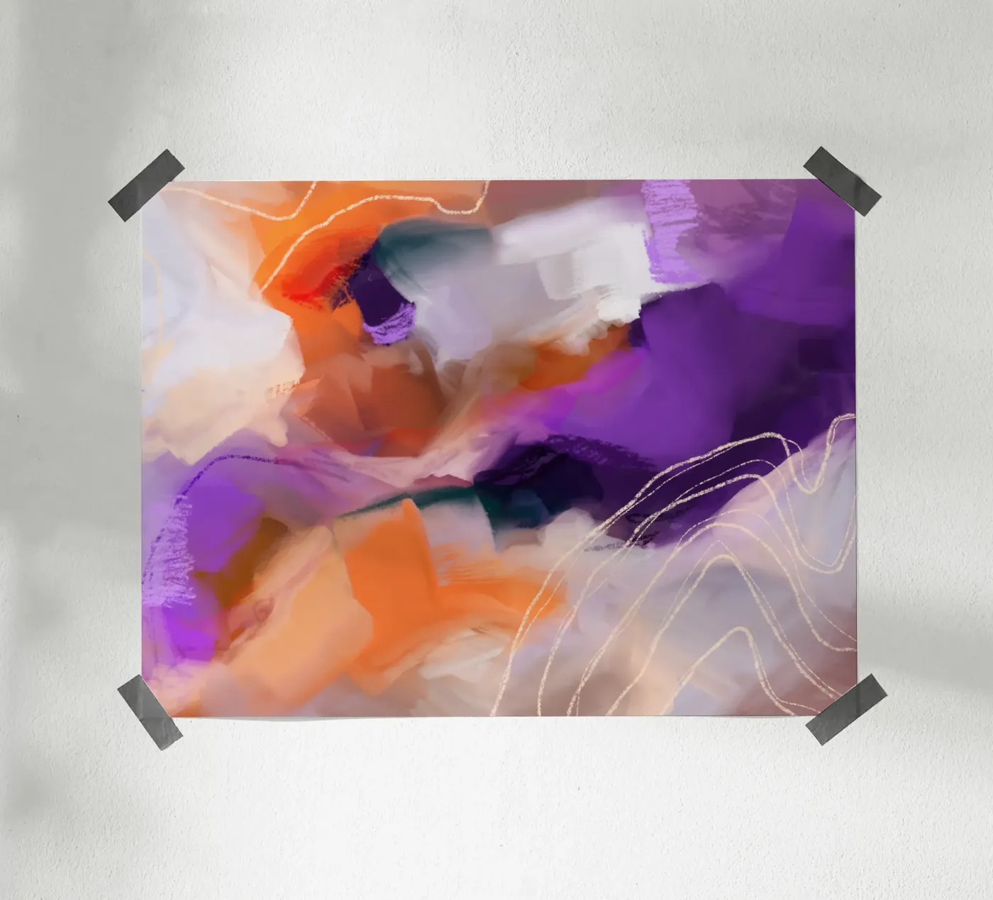Inner landscape poster by Jana Leonenkov Art