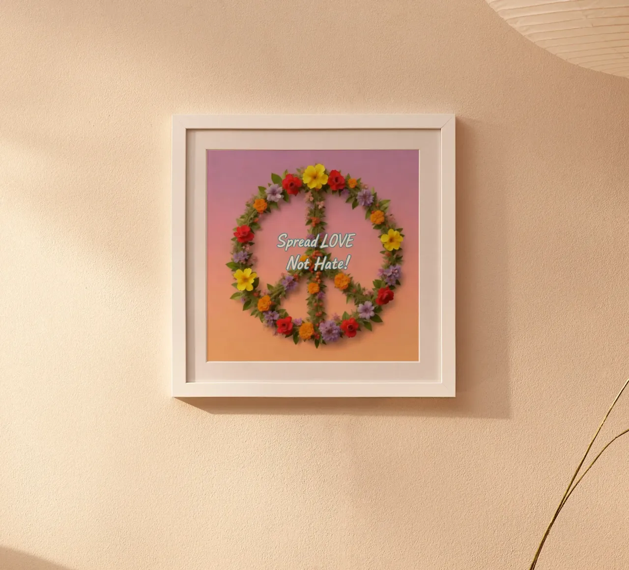 Spread Love - Not Hate poster da livingyourway