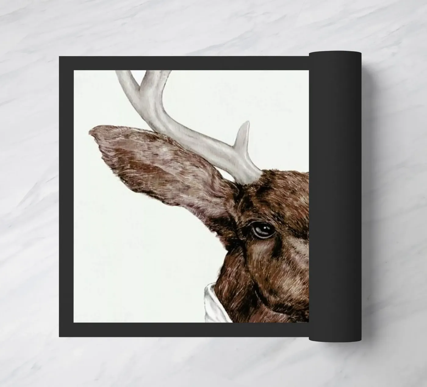 Smoking Deer doormat by Animal Crew