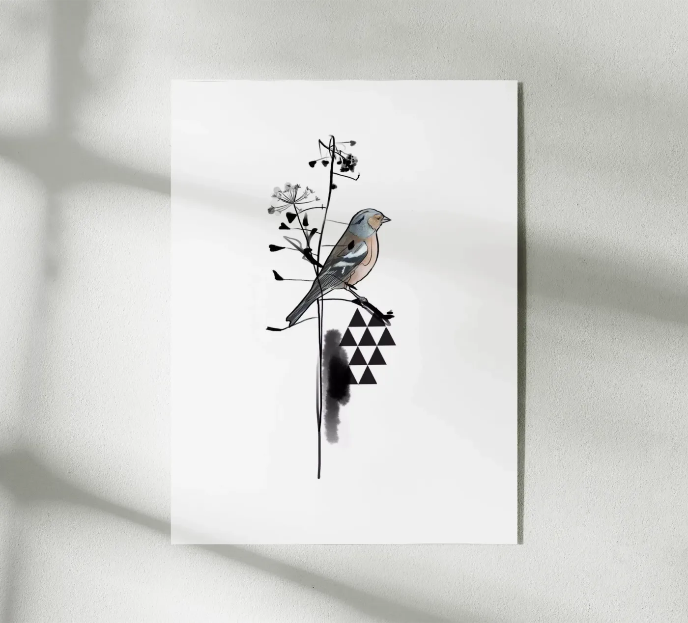 Triangle and bird plexiglas de SaraRosenbaum