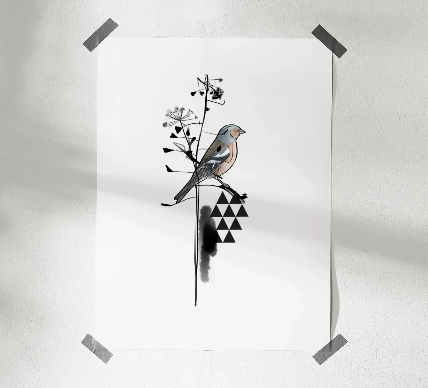 Triangolo e uccello poster da SaraRosenbaum
