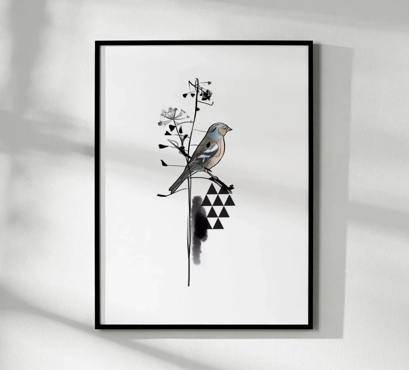 Triangle and bird poster da SaraRosenbaum