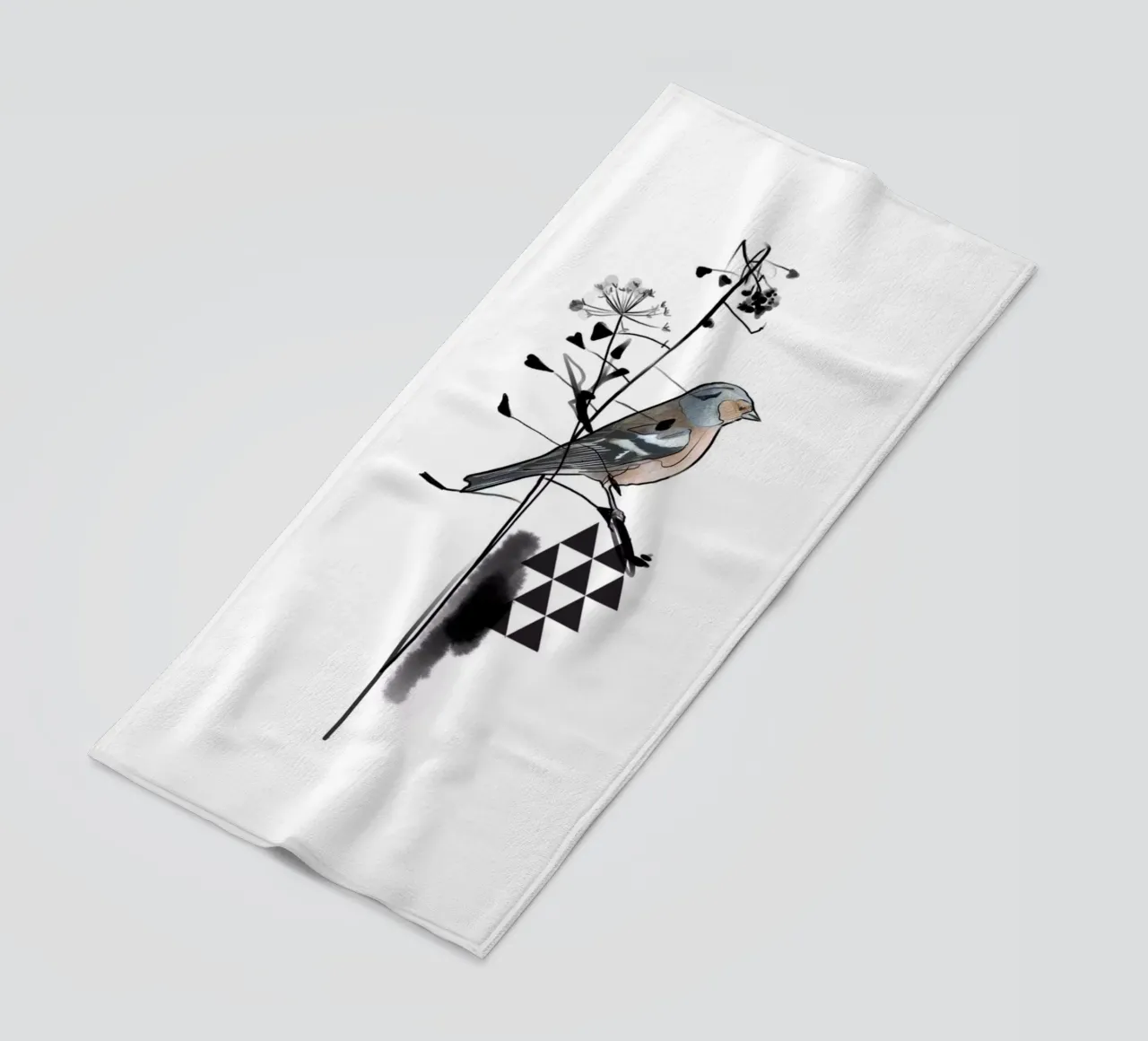 Triangolo e uccello telo mare da SaraRosenbaum