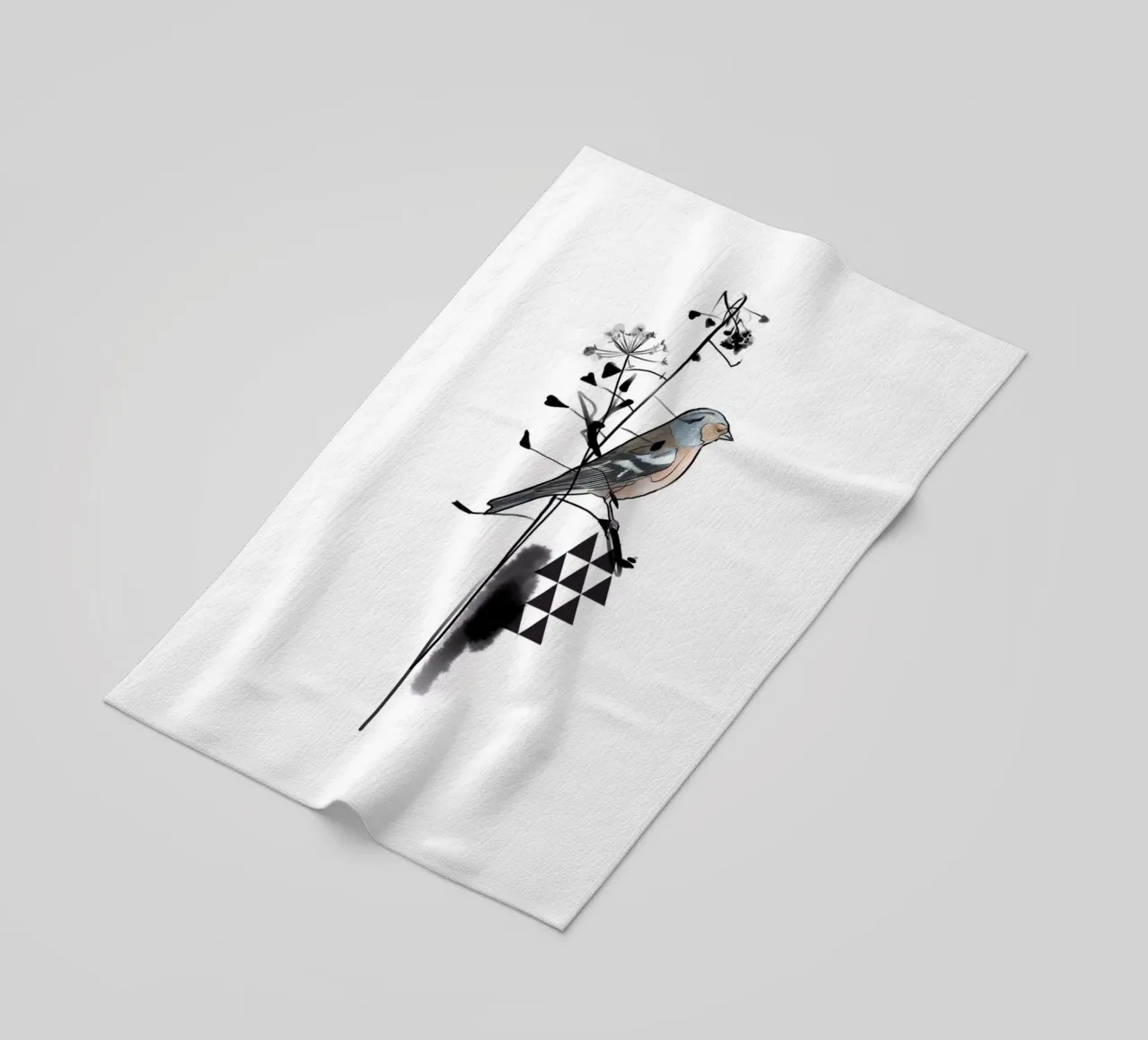 Triangolo e uccello telo mare da SaraRosenbaum