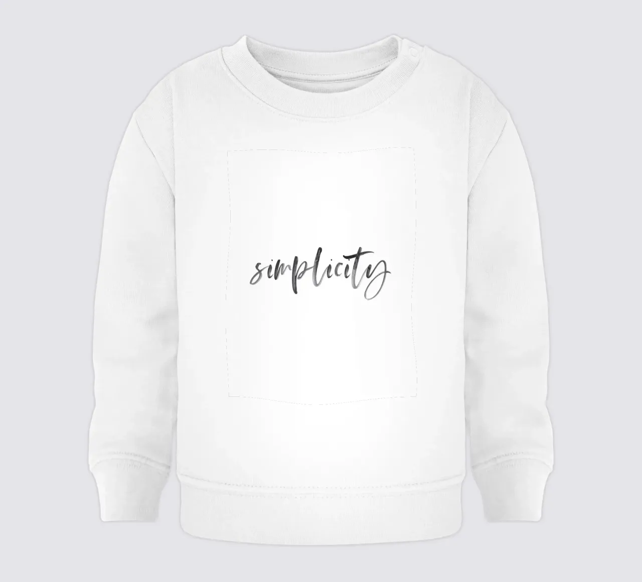 Elegantes Typografie-Design – Simplicity felpa neonato da Whole©