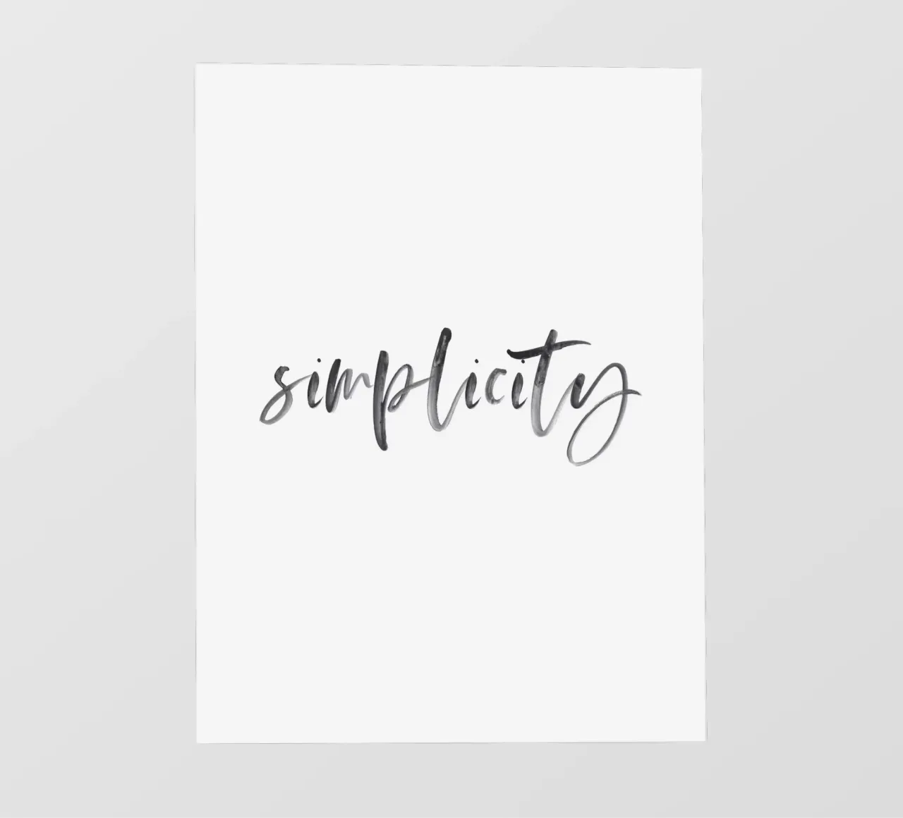 Elegantes Typografie-Design – Simplicity pellicola backlit da Whole©