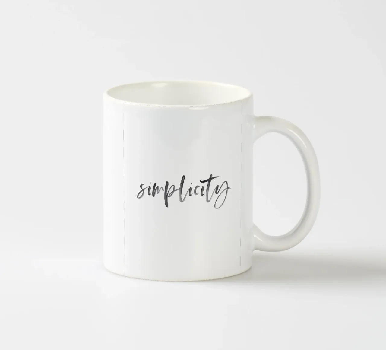 Elegantes Typografie-Design – Simplicity tazza in ceramica da Whole©