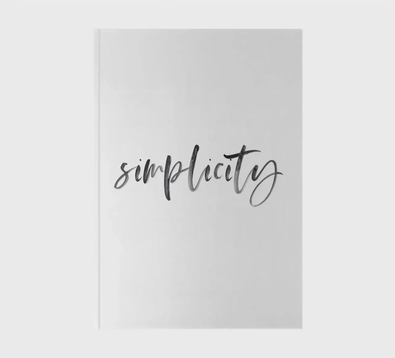 Elegant Typography-Design - Simplicity notebook by Whole©