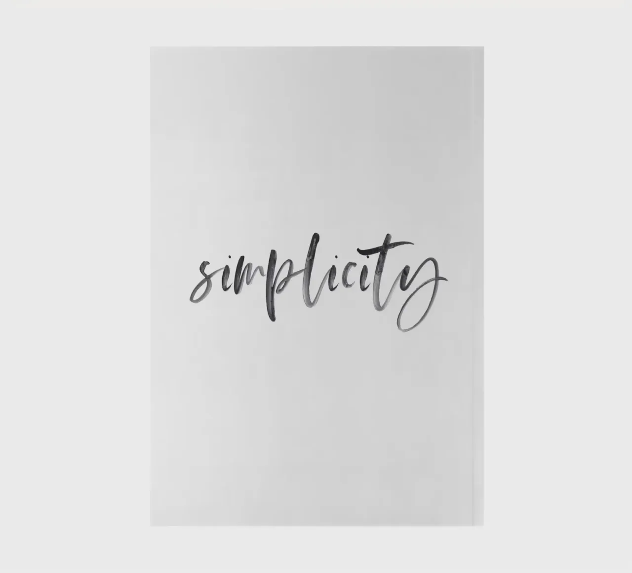 Elegant Typography-Design - Simplicity notebook by Whole©