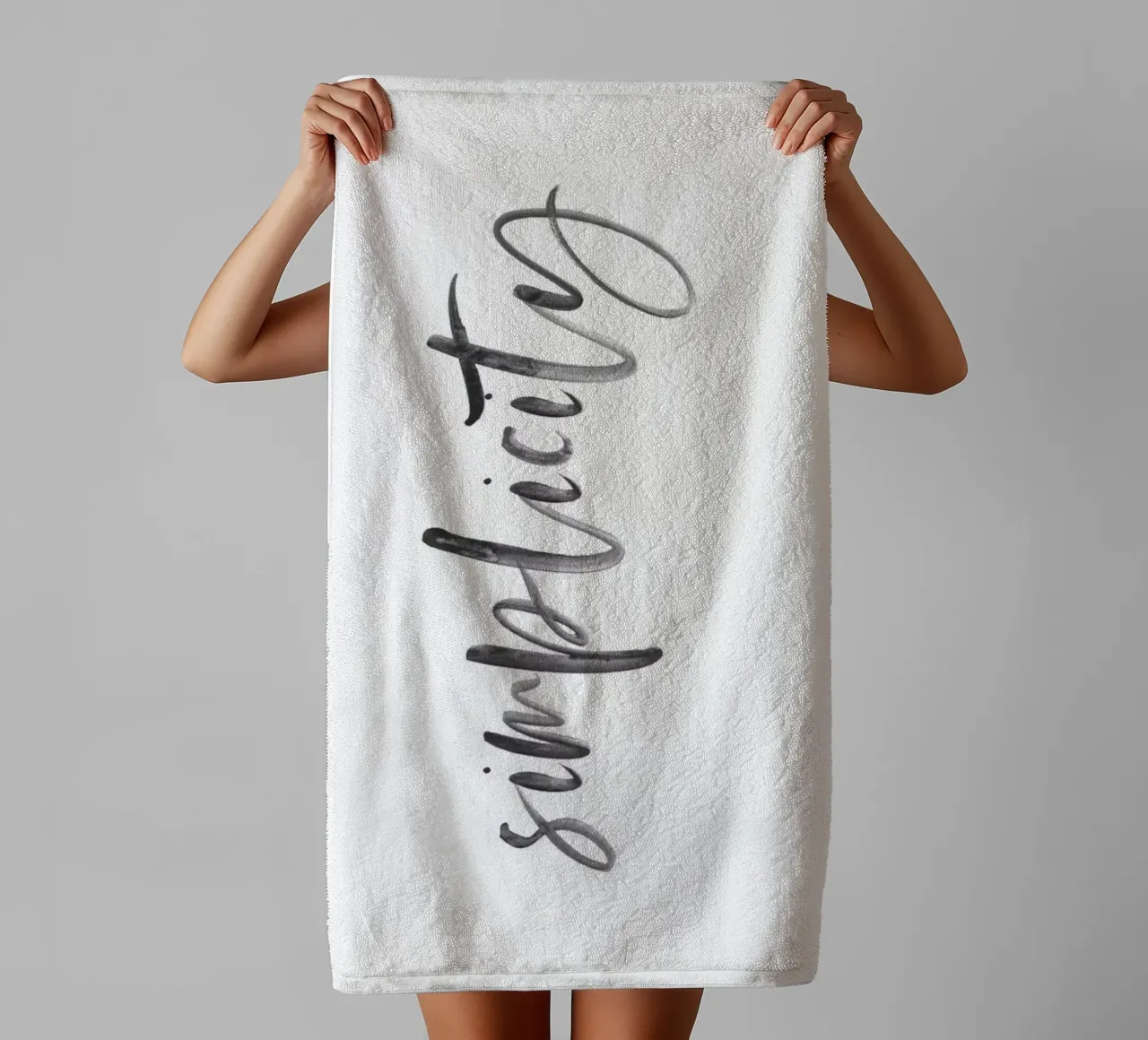 Elegant Typography-Design - Simplicity towel by Whole©