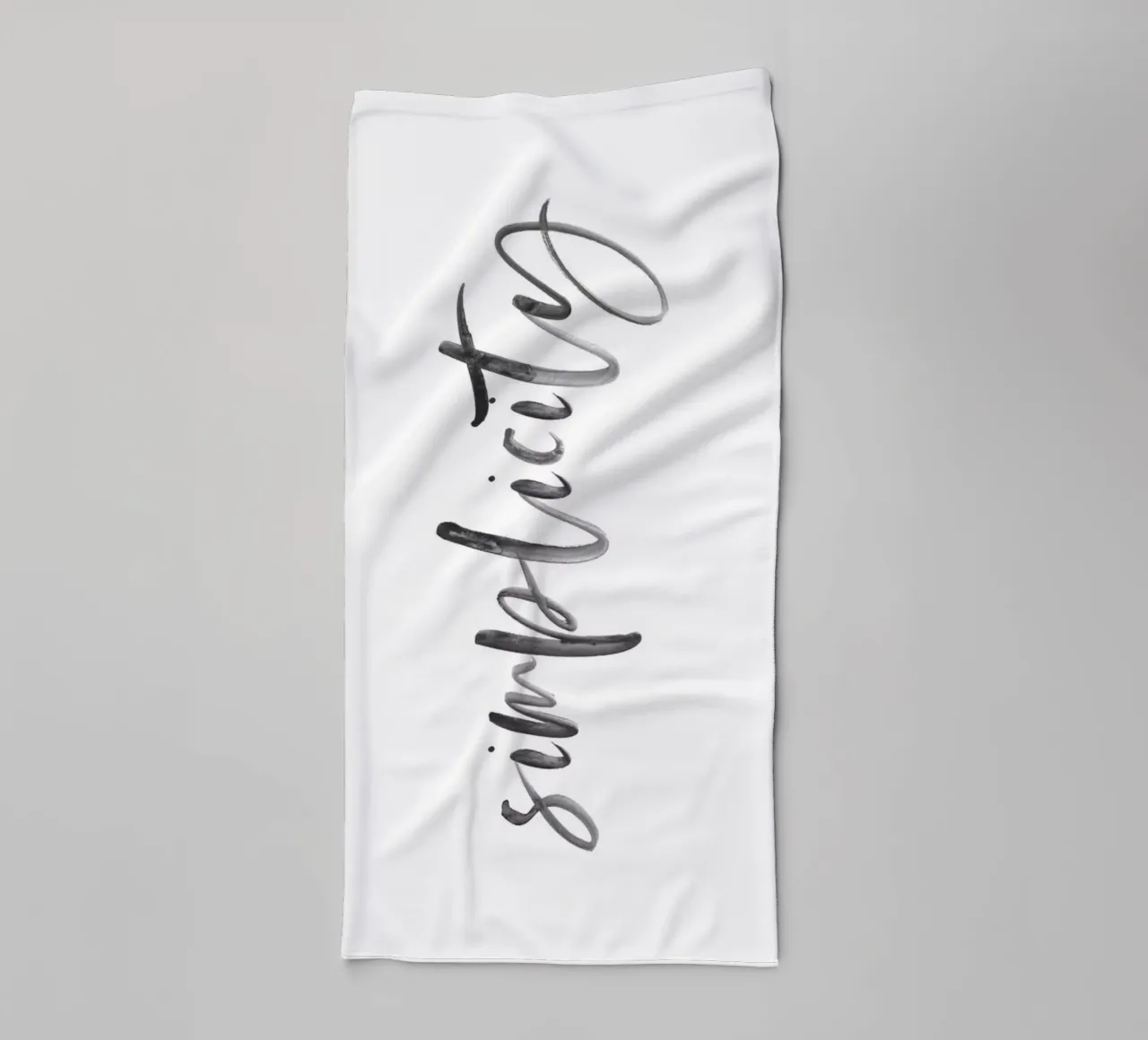 Elegant Typography-Design - Simplicity towel by Whole©