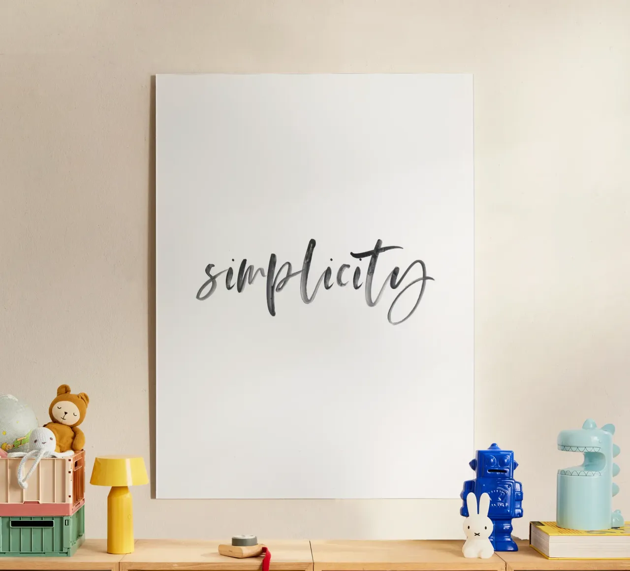 Elegantes Typografie-Design – Simplicity plexiglass da Whole©