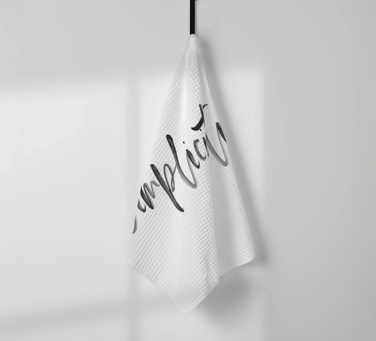 Elegant Typography-Design - Simplicity tea towel by Whole©