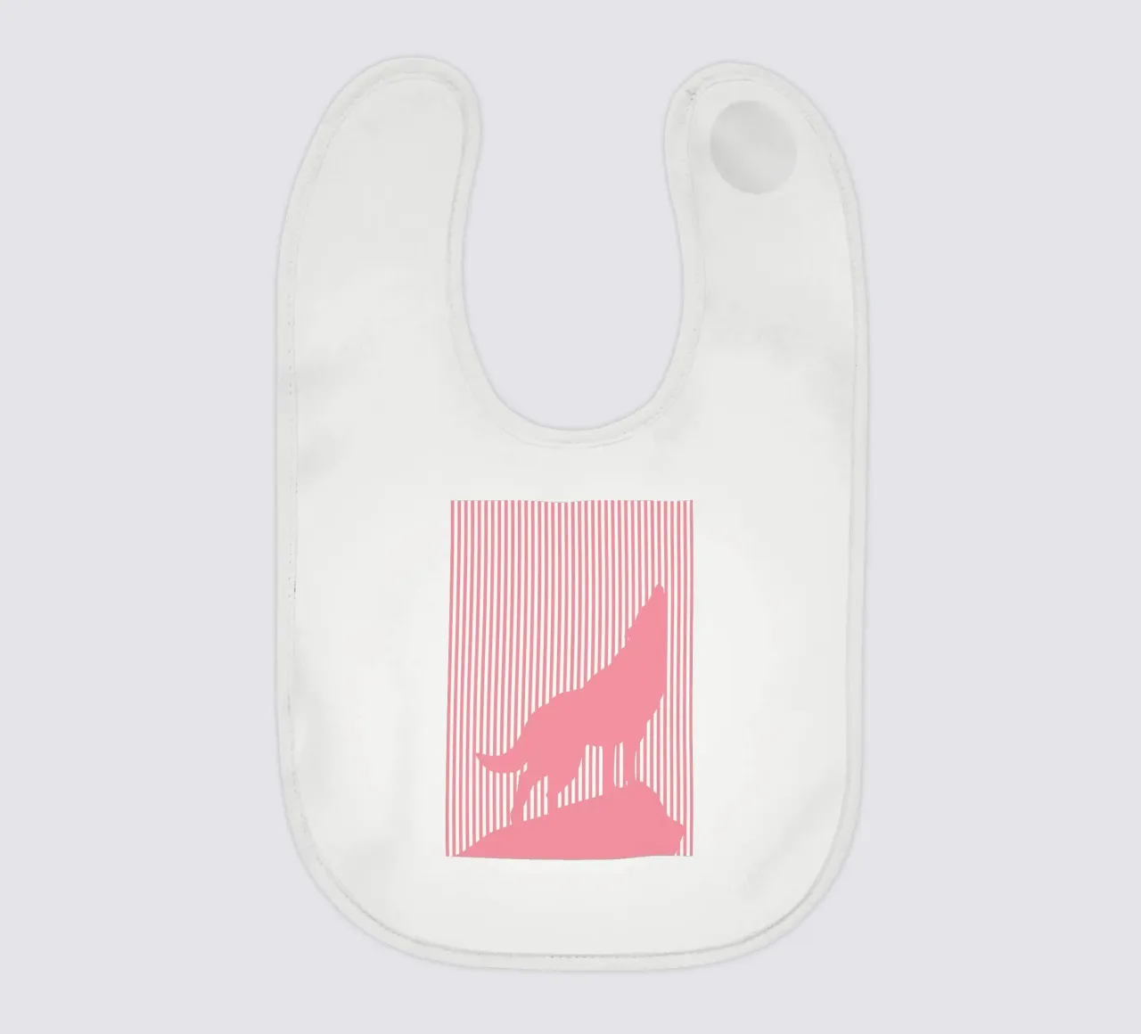 wolf baby bib by sunflower