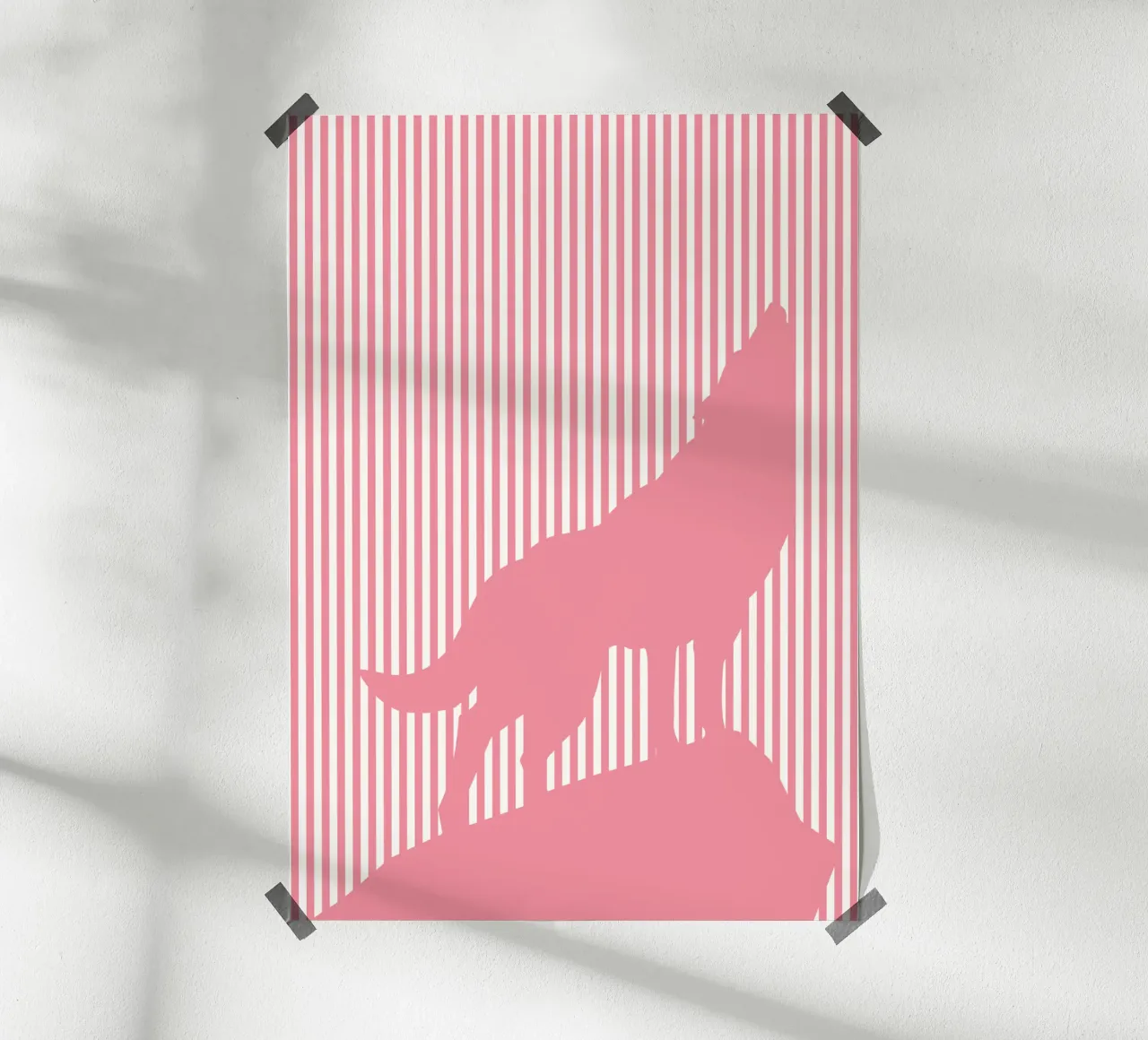 wolf poster van sunflower