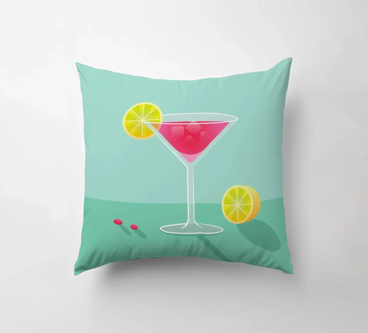 Cosmopolitan Cocktail Series decorative cushion by Schuhmann Design