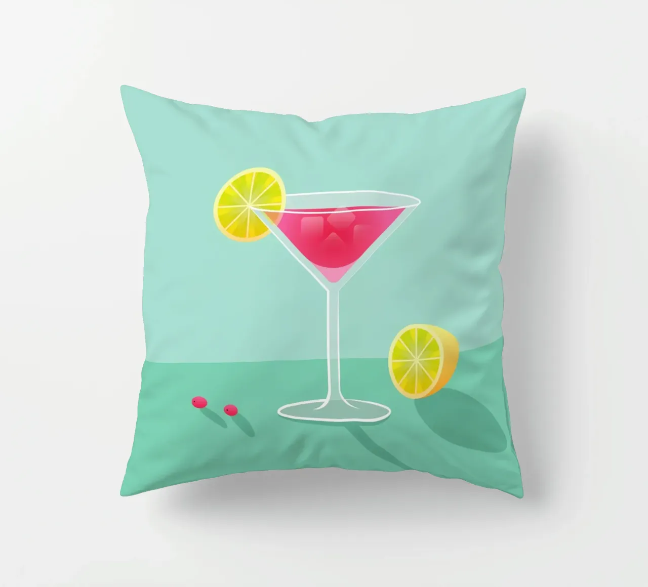 Cosmopolitan Cocktail Series decorative cushion by Schuhmann Design