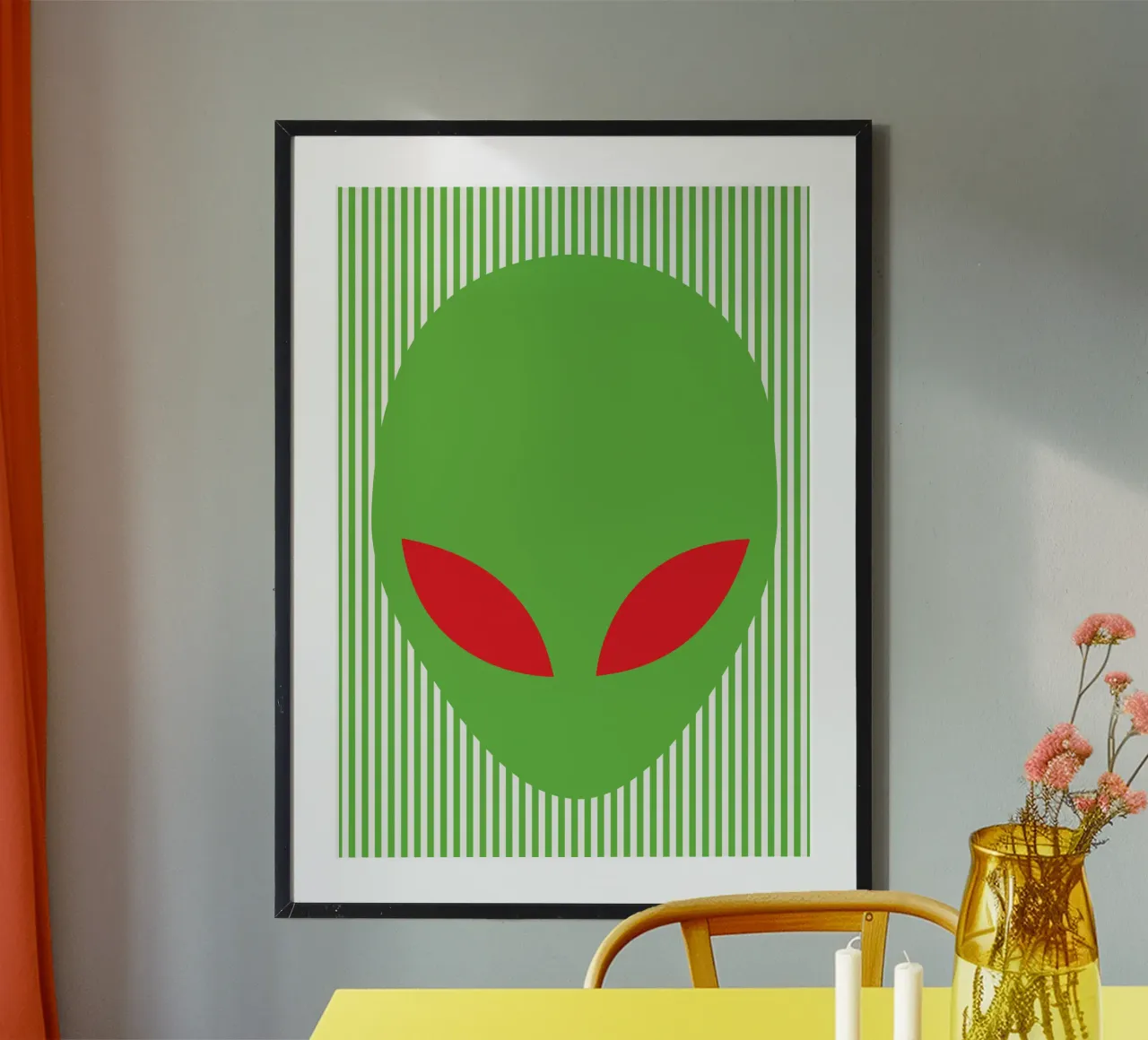 alien face poster by roosses