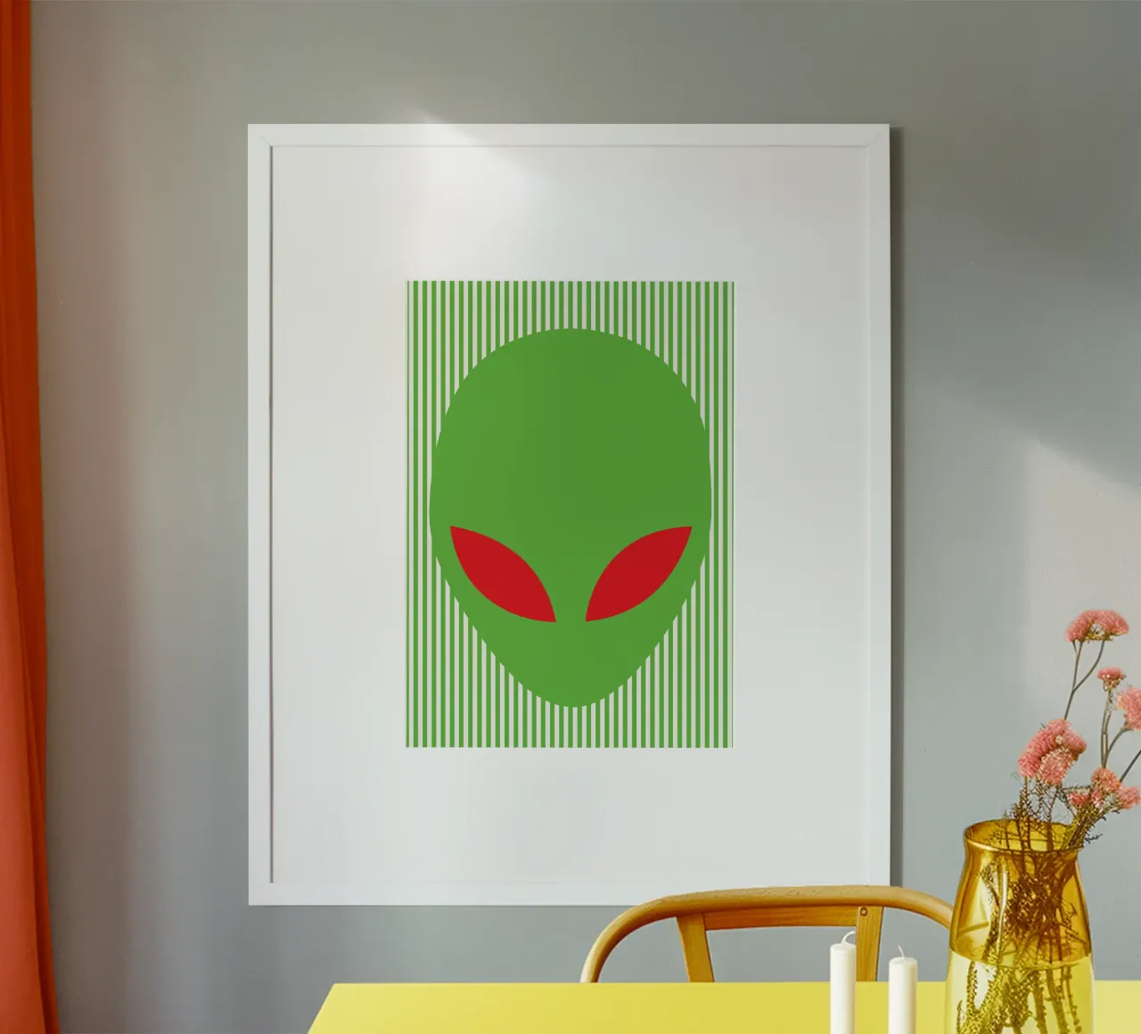 alien face poster by roosses