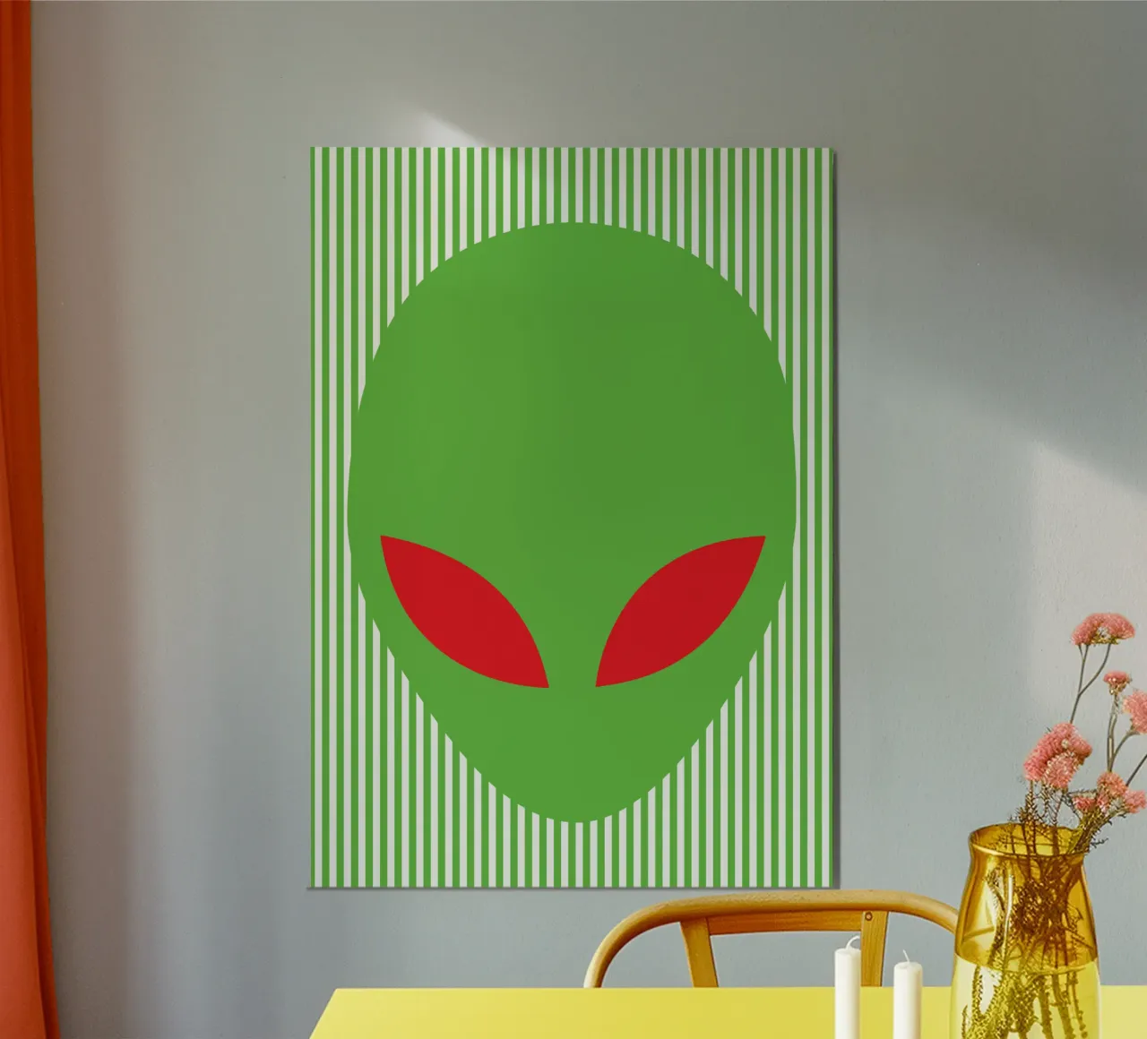 alien face poster by roosses