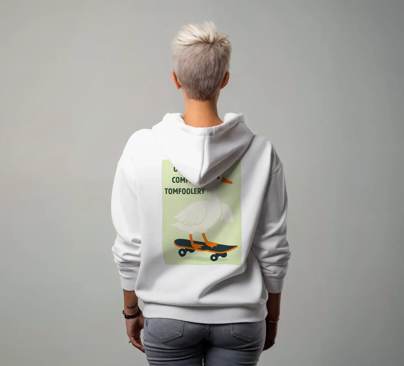 commit tomfoolery duck hoodie by roosses