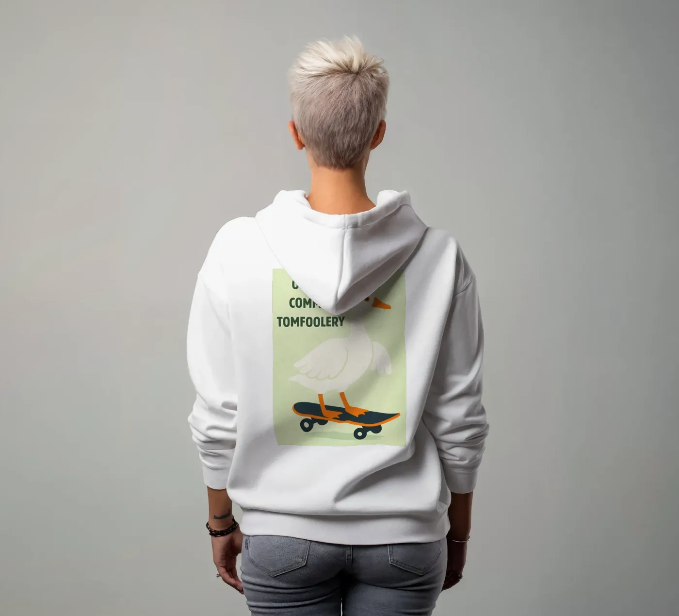 commit tomfoolery duck hoodie van roosses