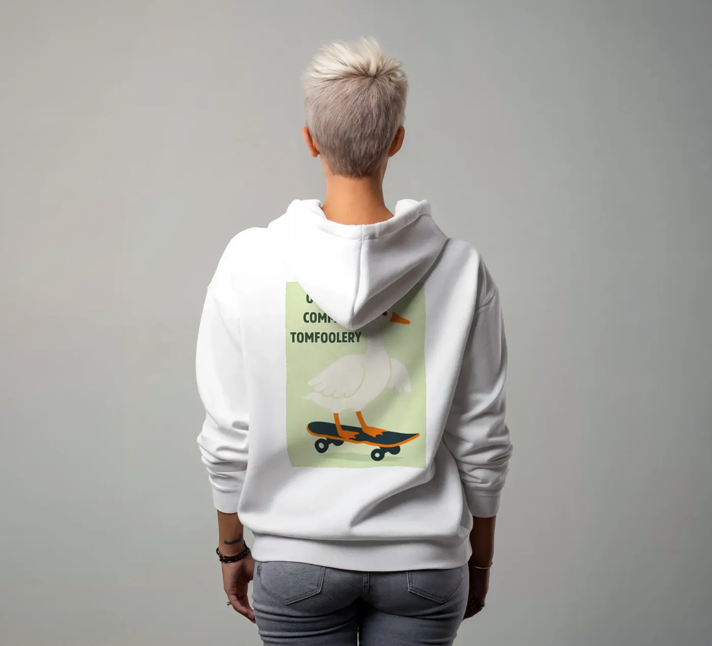 commit tomfoolery duck hoodie van roosses