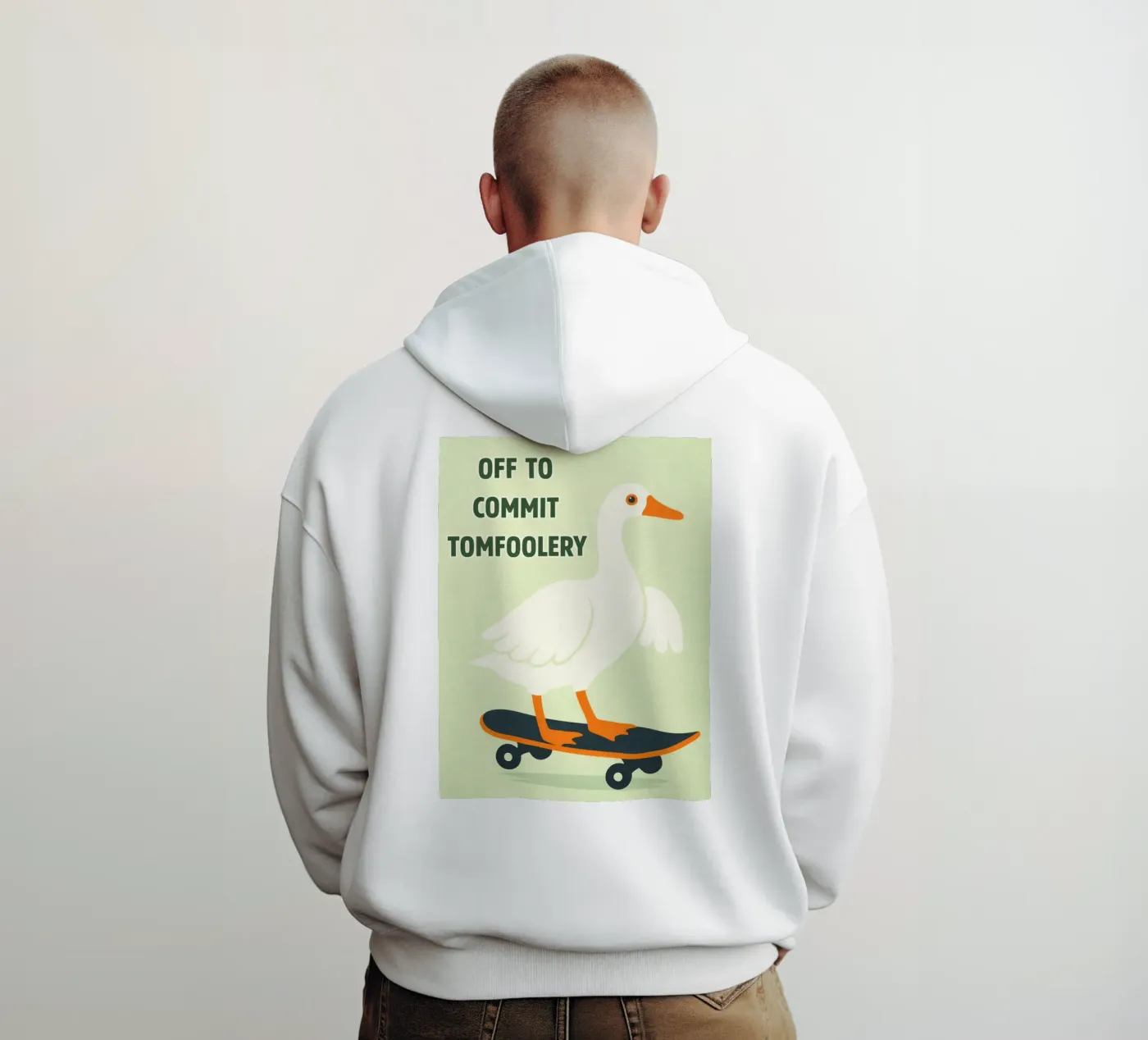 commit tomfoolery duck hoodie by roosses