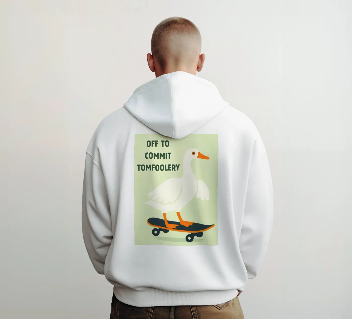 commit tomfoolery duck hoodie van roosses