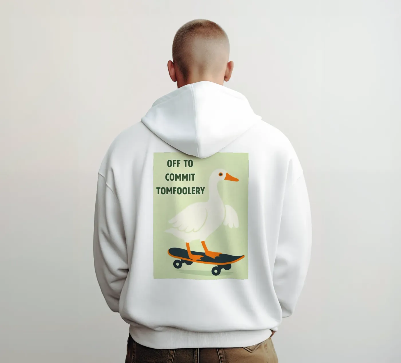 commit tomfoolery duck hoodie by roosses