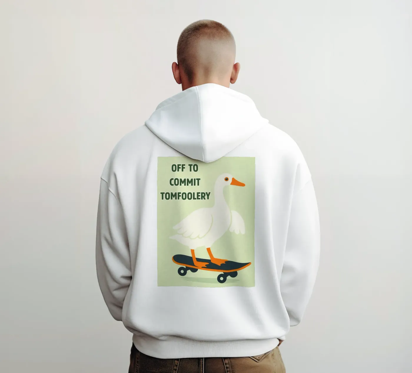 commit tomfoolery duck hoodie van roosses