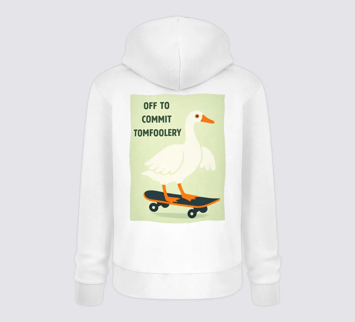 commit tomfoolery duck hoodie van roosses