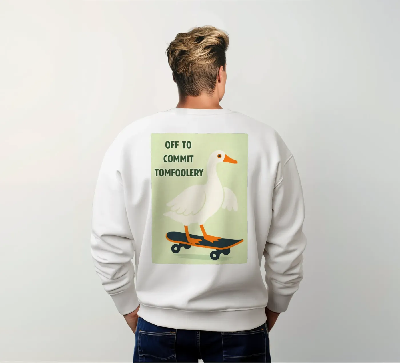 commit tomfoolery duck Sweatshirt von roosses